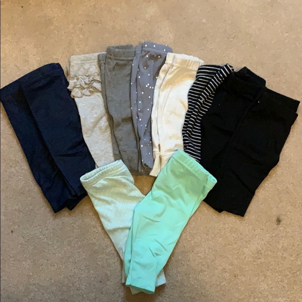 Lot of 11 0-3mo pants